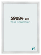 Photo Frame 59x84cm Silver Black Swept MDF Pisa Front Size | Yourdecoration.com