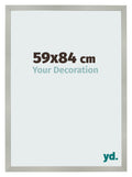 Photo Frame 59x84cm Silver Matte MDF Bologna Front Size | Yourdecoration.com