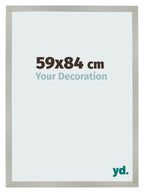 Photo Frame 59x84cm Silver Matte MDF Bologna Front Size | Yourdecoration.com