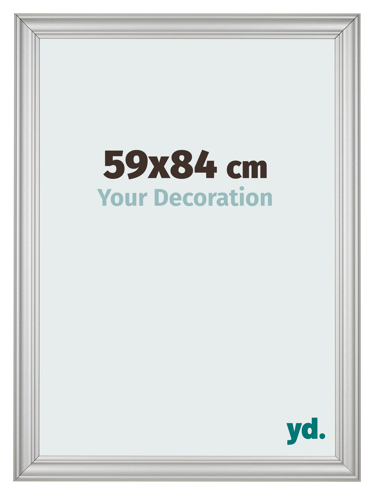 Photo Frame 59x84cm Silver Matte MDF Lazio Front Size | Yourdecoration.com