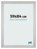 Photo Frame 59x84cm Silver Matte MDF Lazio Front Size | Yourdecoration.com