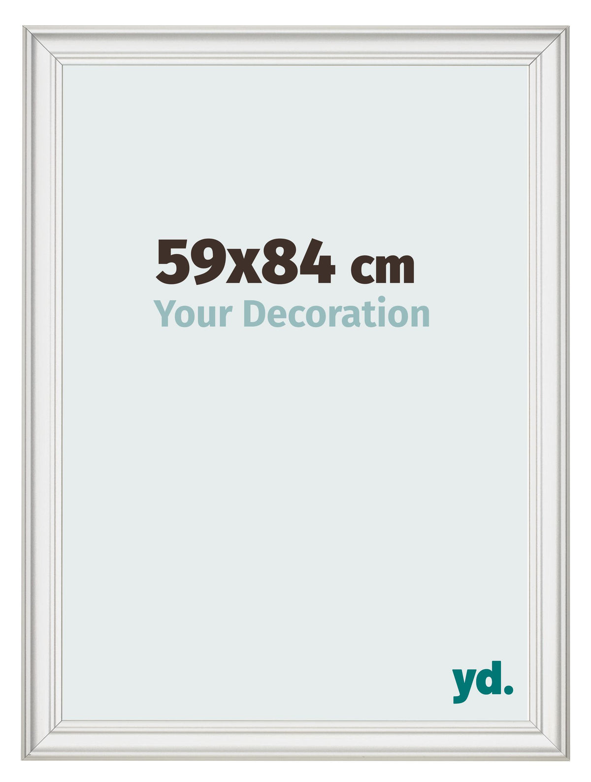Photo Frame 59x84cm White Swept MDF Lazio Front Size | Yourdecoration.com