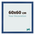 Photo Frame 60x60 cm Dark Blue MDF Bologna Front Size | Yourdecoration.com