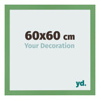 Photo Frame 60x60 cm Green MDF Bologna Front Size | Yourdecoration.com