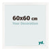 Photo Frame 60x60 cm White High Gloss MDF Bologna Front Size | Yourdecoration.com