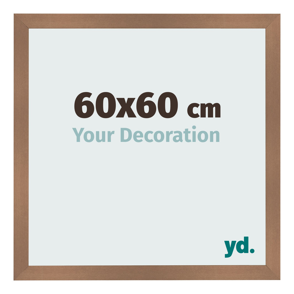 Photo Frame 60x60cm Copper Design MDF Bologna Front Size | Yourdecoration.com