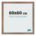 Photo Frame 60x60cm Copper Design MDF Bologna Front Size | Yourdecoration.com