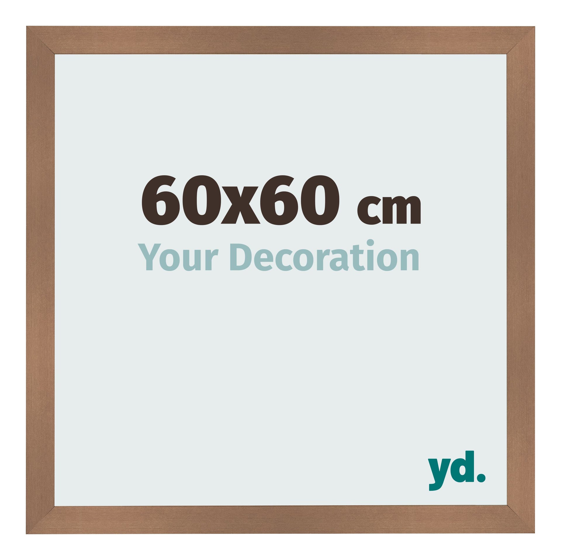 Photo Frame 60x60cm Copper Design MDF Bologna Front Size | Yourdecoration.com