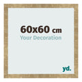 Photo Frame 60x60cm Gold Antique MDF Bologna Front Size | Yourdecoration.com