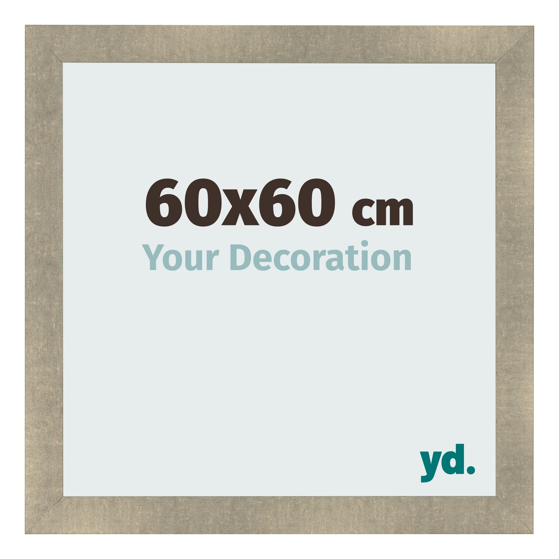 Photo Frame 60x60cm Gold Vintage MDF Pisa Front Size | Yourdecoration.com