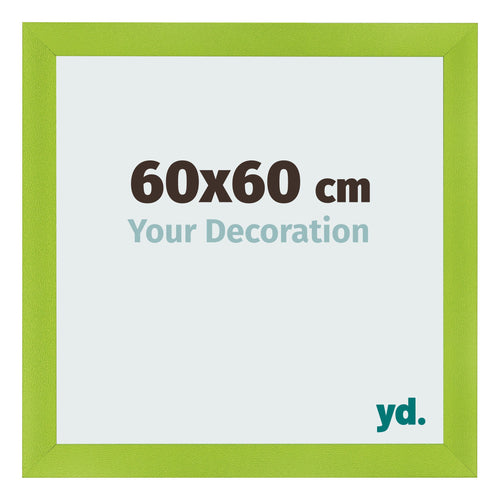 Photo Frame 60x60cm Green MDF Pisa Front Size | Yourdecoration.com