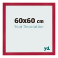 Photo Frame 60x60cm Red MDF Bologna Front Size | Yourdecoration.com
