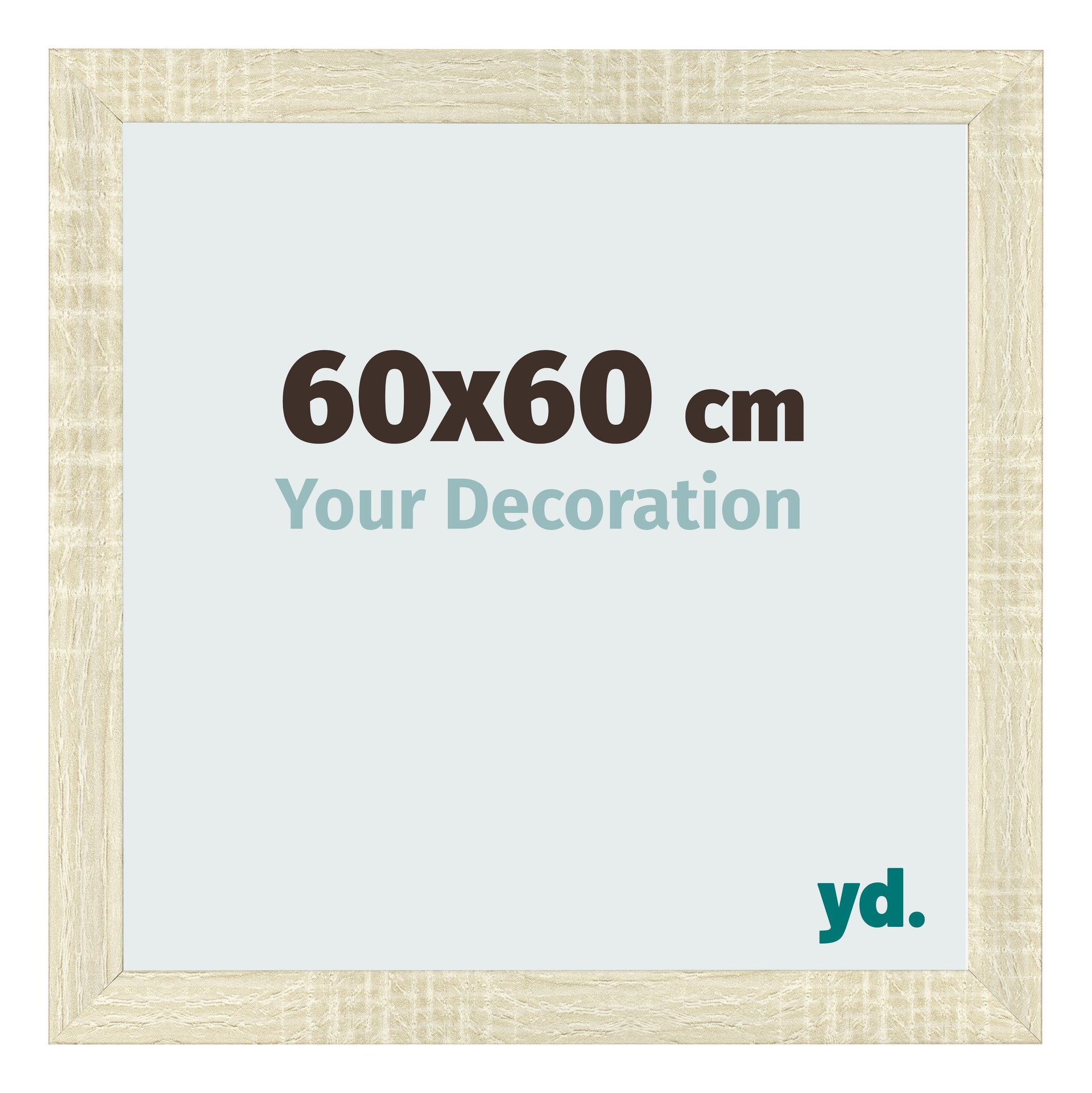 Photo Frame 60x60cm Sonoma Oak MDF Pisa Front Size | Yourdecoration.com