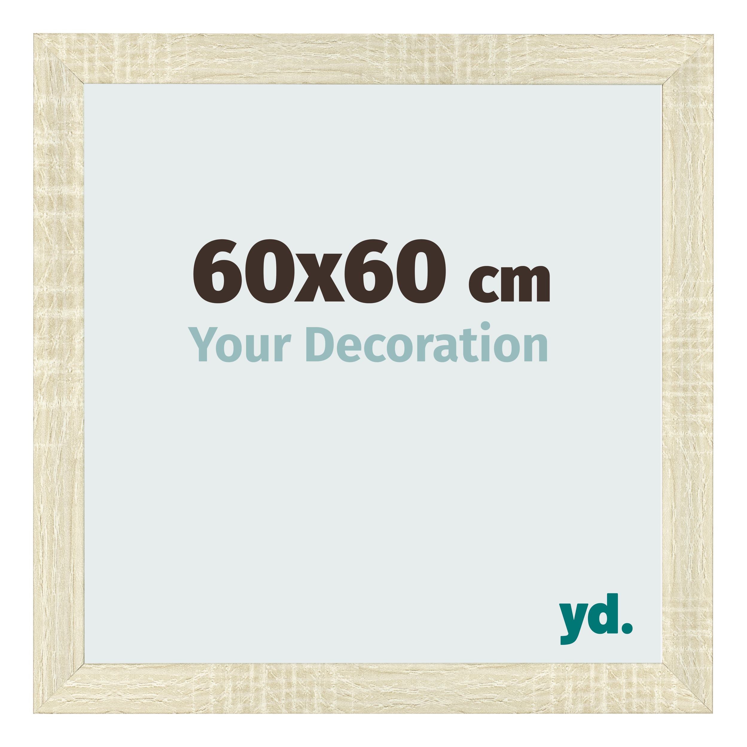 Photo Frame 60x60cm Sonoma Oak MDF Pisa Front Size | Yourdecoration.com