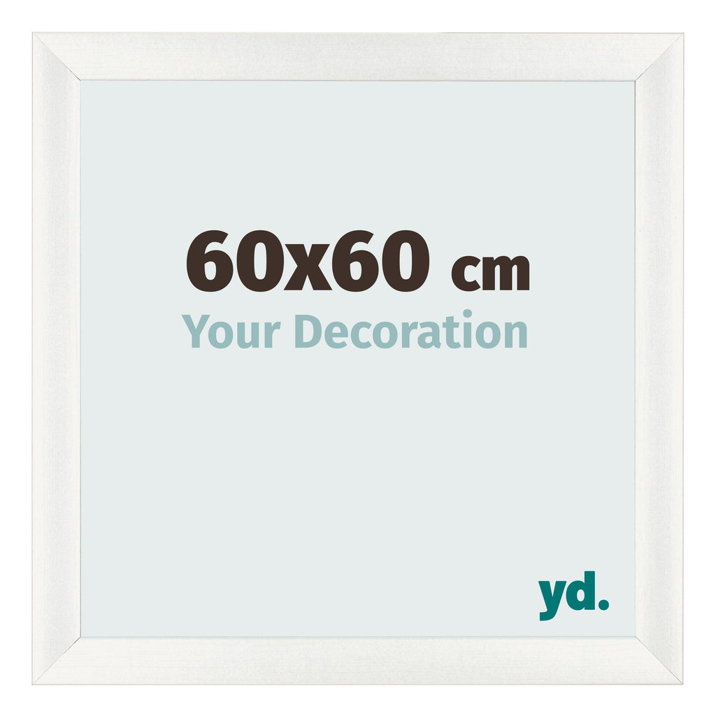 Photo Frame 60x60cm White Vintage MDF Pisa Front Size | Yourdecoration.com