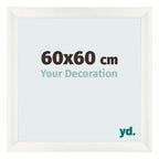 Photo Frame 60x60cm White Vintage MDF Pisa Front Size | Yourdecoration.com