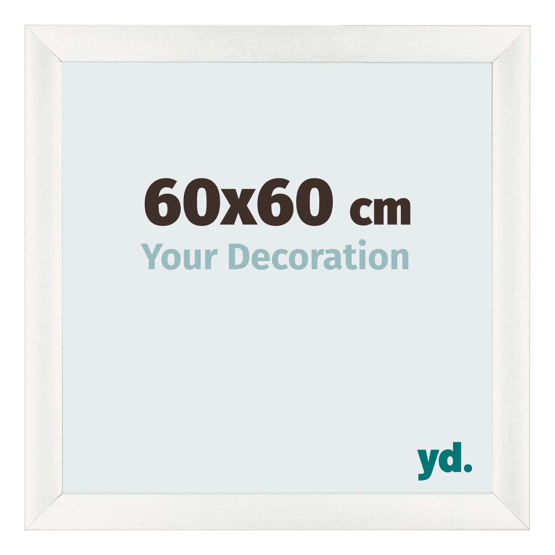 Photo Frame 60x60cm White Vintage MDF Pisa Front Size | Yourdecoration.com