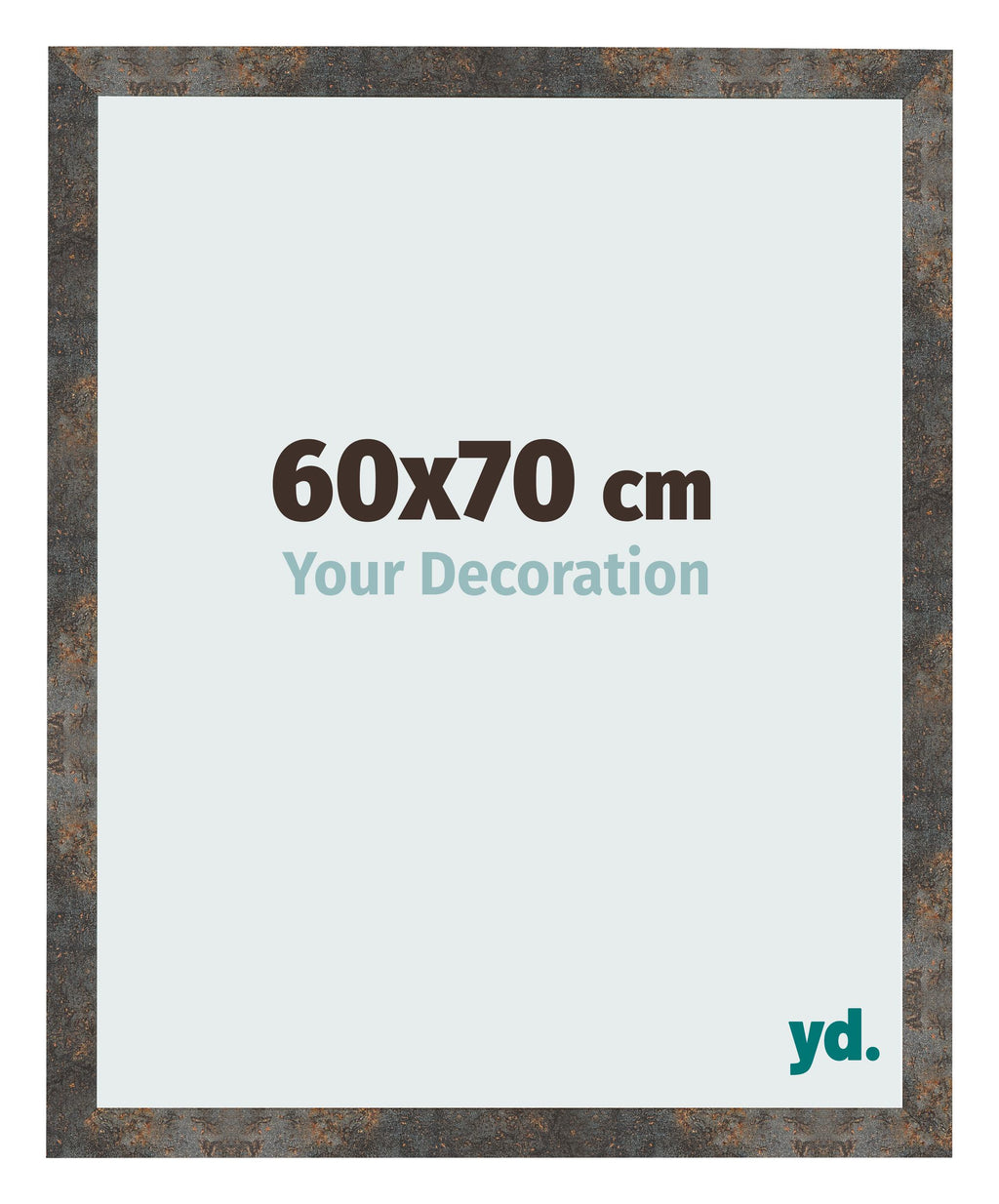 Photo Frame 60x70 cm Oxidized Metal MDF Bologna Front Size | Yourdecoration.com