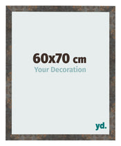 Photo Frame 60x70 cm Oxidized Metal MDF Bologna Front Size | Yourdecoration.com