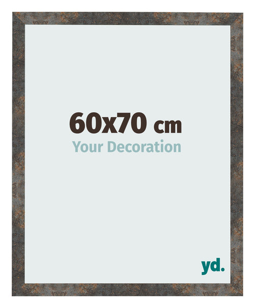 Photo Frame 60x70 cm Oxidized Metal MDF Bologna Front Size | Yourdecoration.com