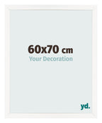 Photo Frame 60x70 cm White High Gloss MDF Bologna Front Size | Yourdecoration.com