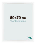 Photo Frame 60x70 cm White Matte MDF Bologna Front Size | Yourdecoration.com
