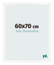 Photo Frame 60x70 cm White Matte MDF Bologna Front Size | Yourdecoration.com