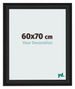 Photo Frame 60x70cm Black Woodgrain MDF Lazio Front Size | Yourdecoration.com