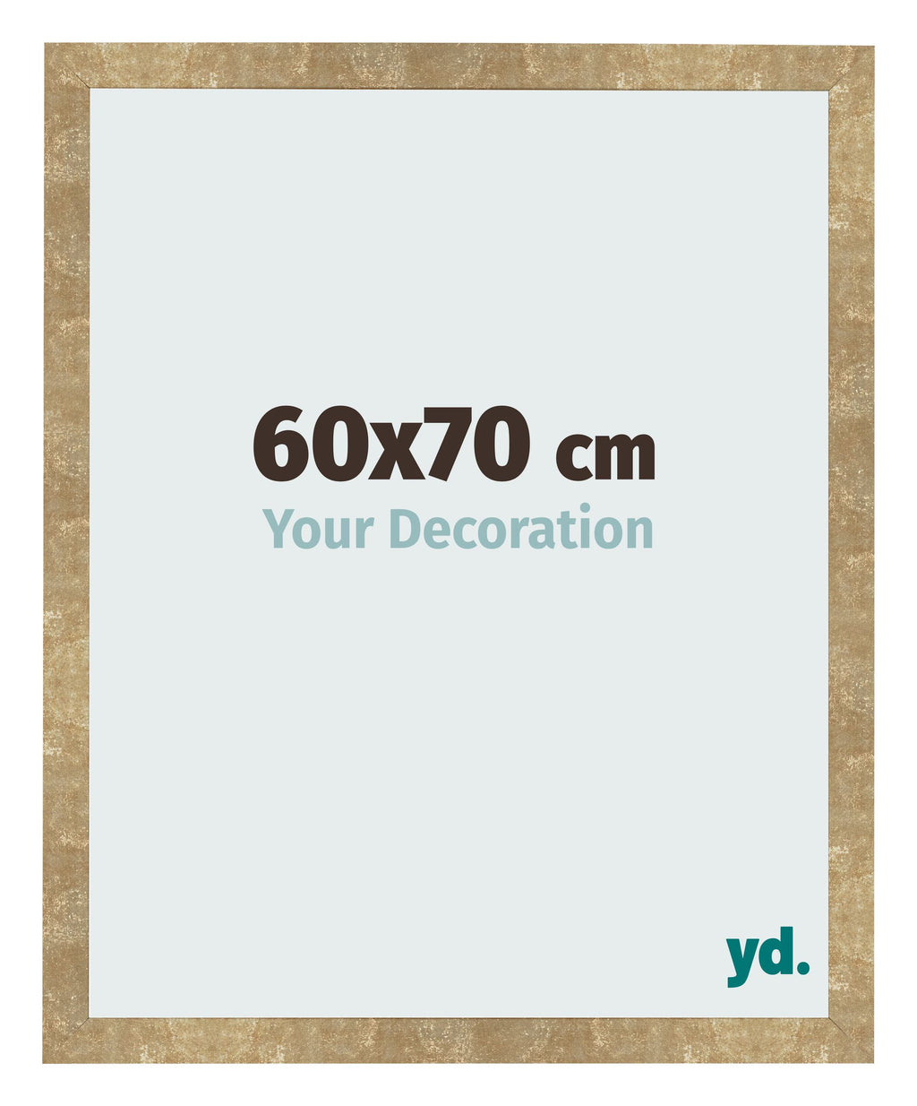 Photo Frame 60x70cm Gold Antique MDF Bologna Front Size | Yourdecoration.com