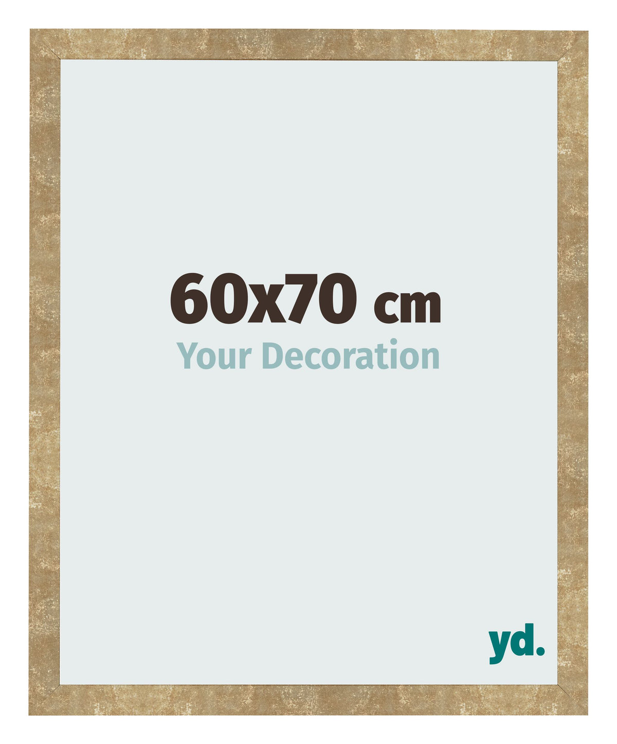 Photo Frame 60x70cm Gold Antique MDF Bologna Front Size | Yourdecoration.com