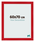 Photo Frame 60x70cm Red MDF Pisa Front Size | Yourdecoration.com