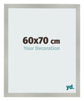 Photo Frame 60x70cm Silver Matte MDF Bologna Front Size | Yourdecoration.com