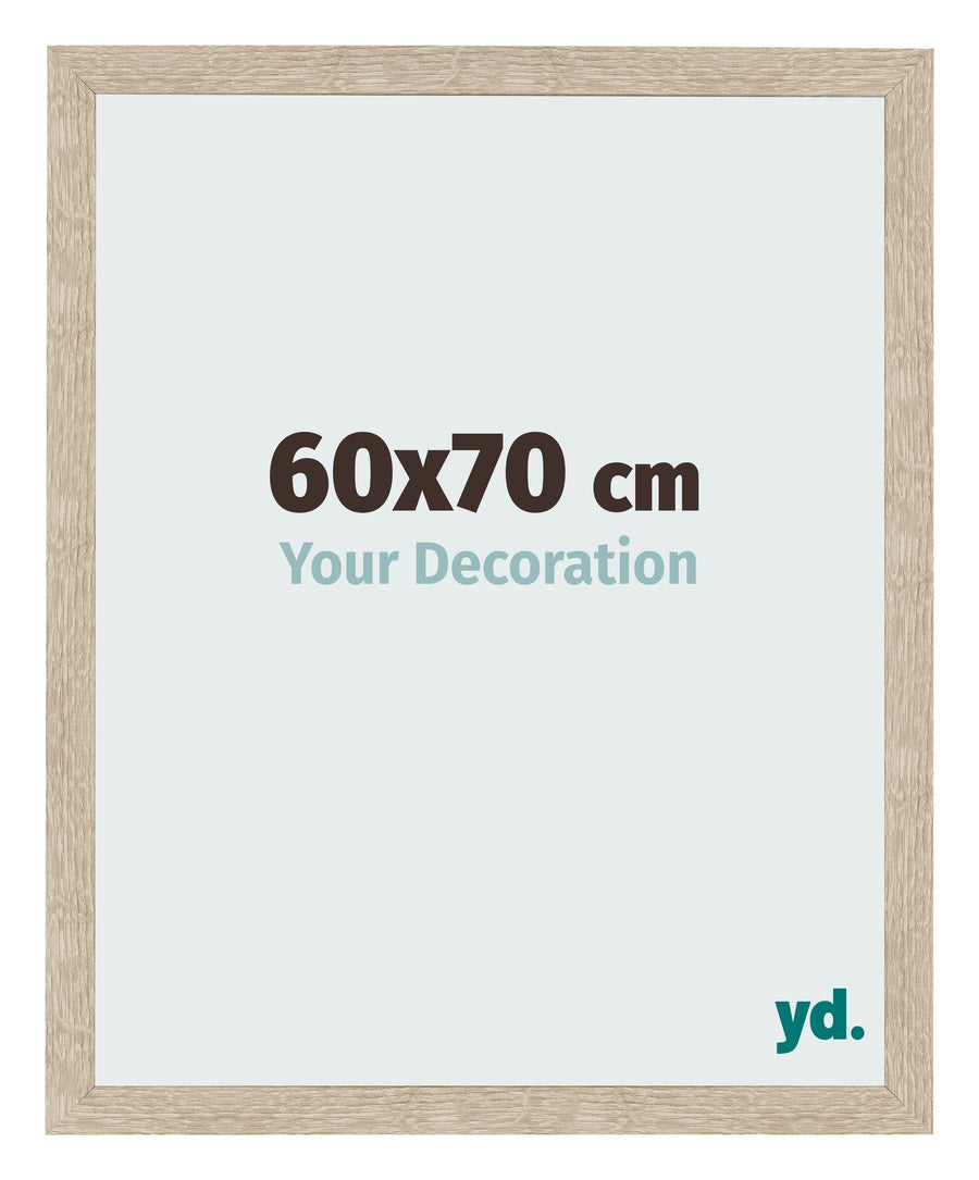 Photo Frame 60x70cm Sonoma Oak MDF Bologna Front Size | Yourdecoration.com
