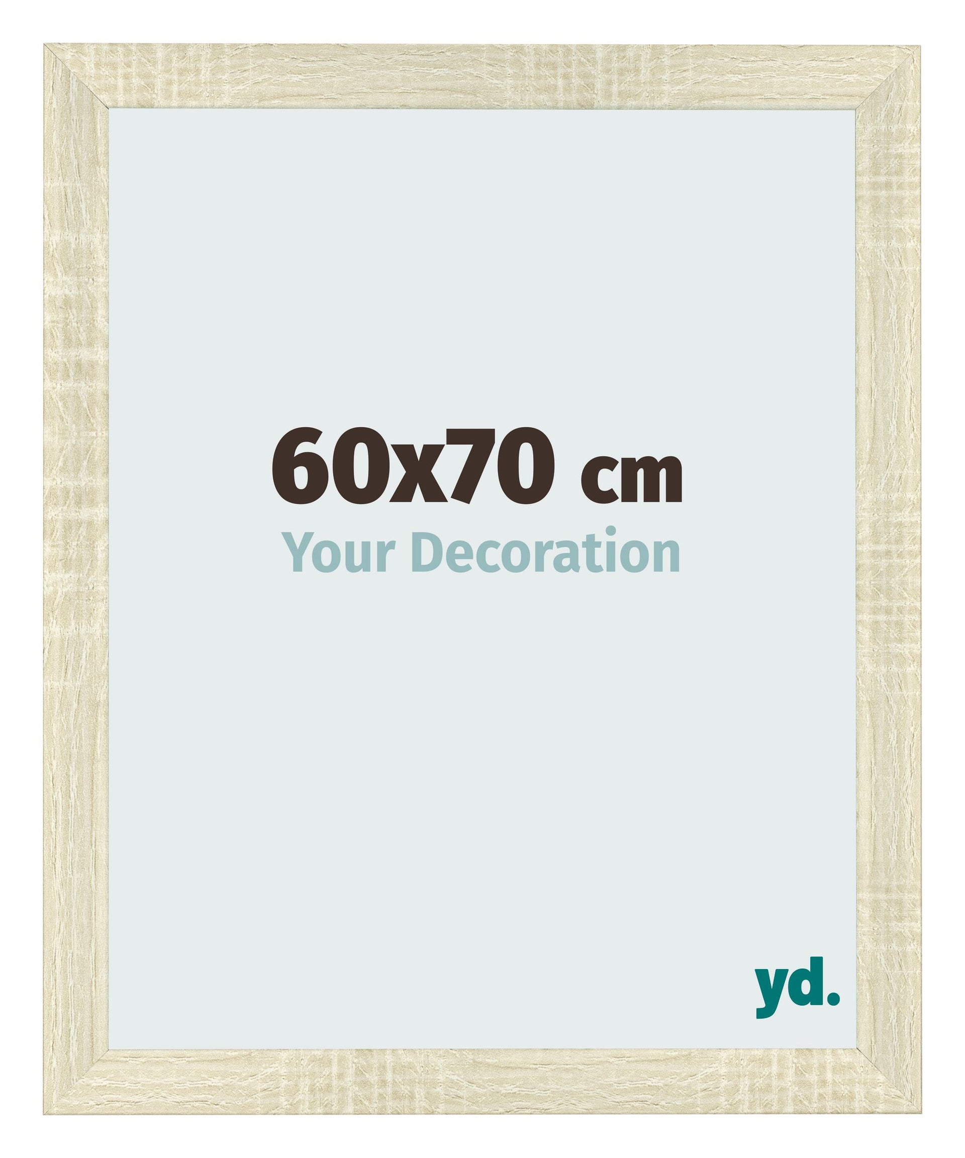 Photo Frame 60x70cm Sonoma Oak MDF Pisa Front Size | Yourdecoration.com
