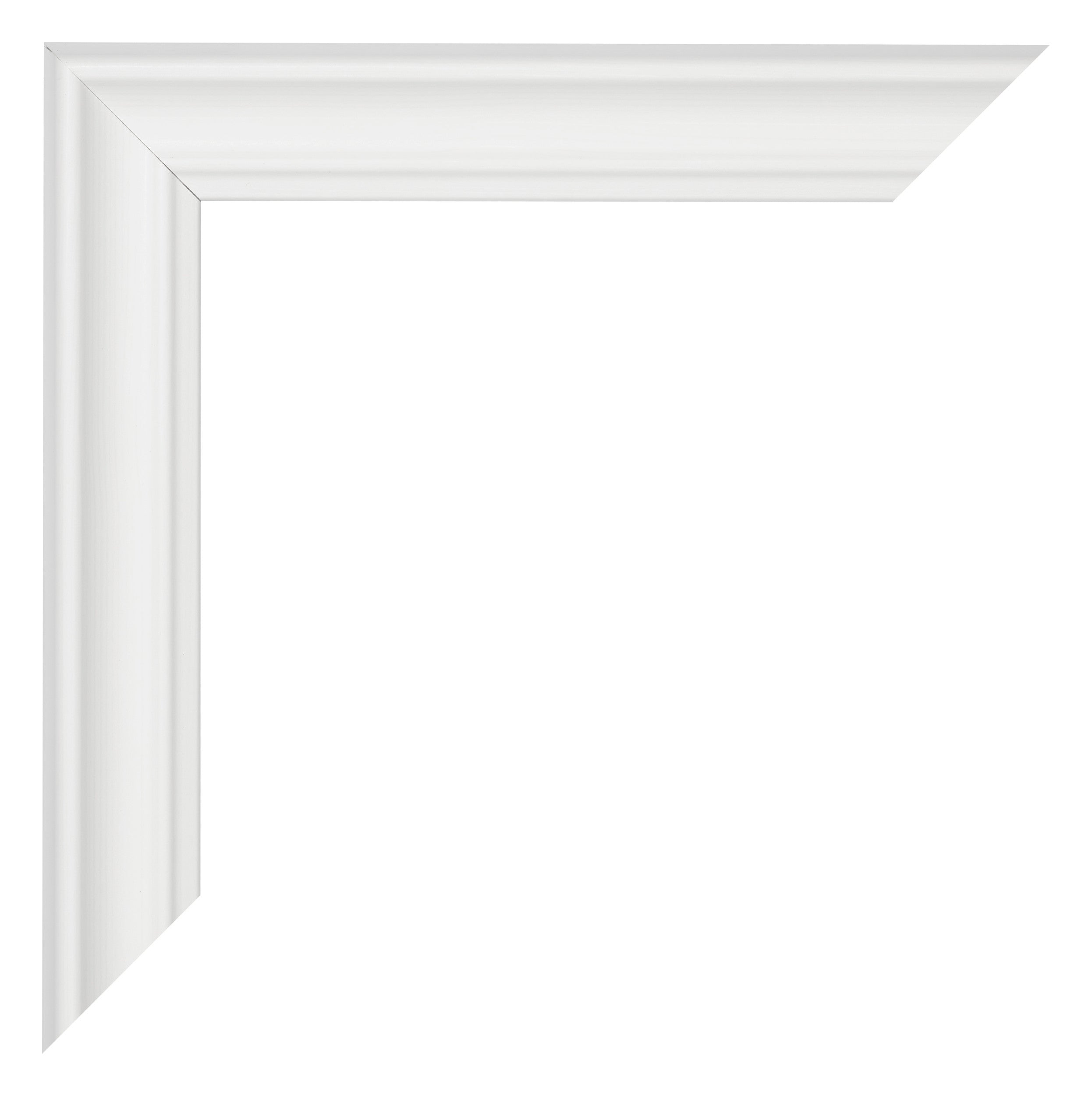 Photo Frame 60x70cm White Swept MDF Lazio Detail Corner | Yourdecoration.com