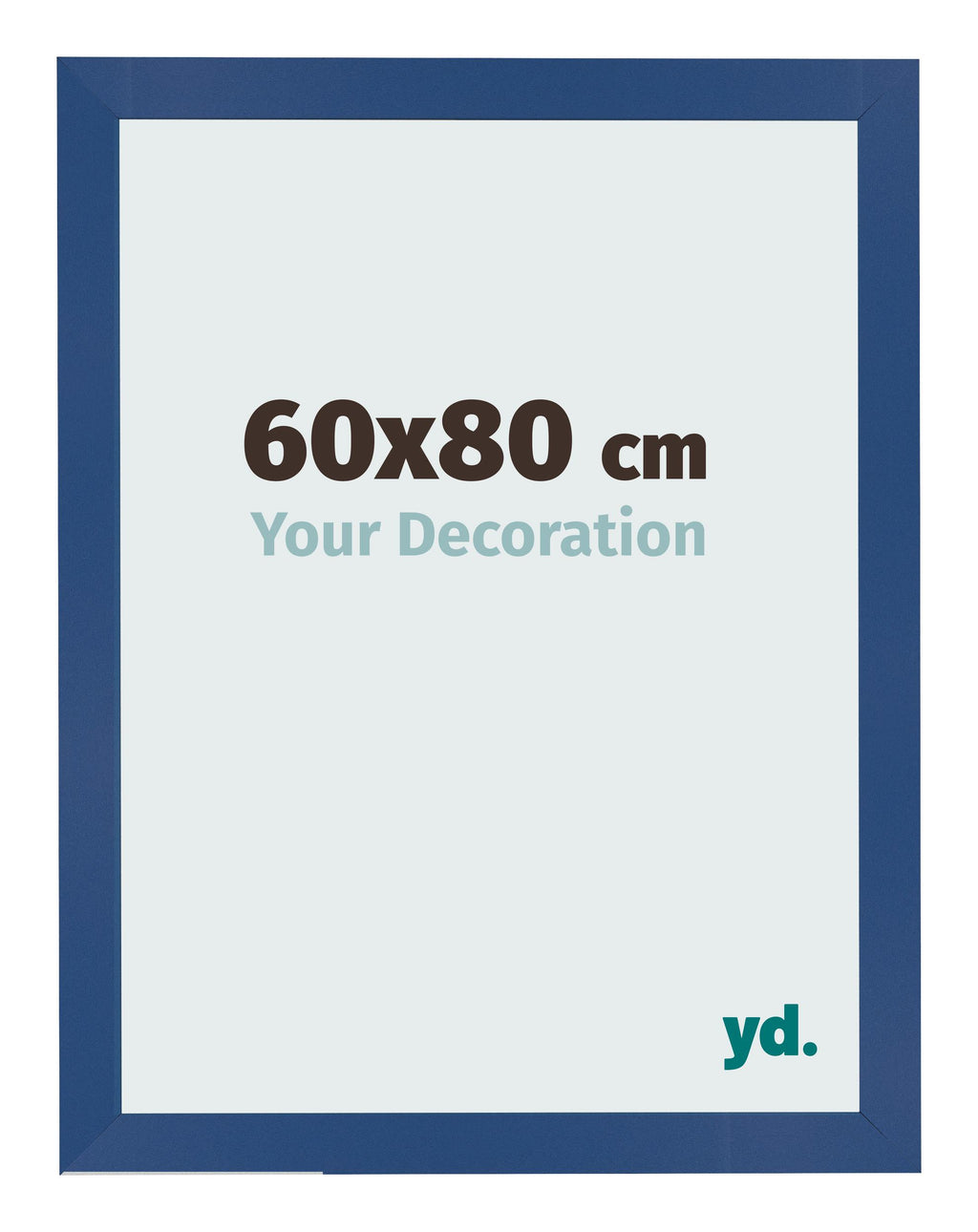 Photo Frame 60x80 cm Dark Blue MDF Bologna Front Size | Yourdecoration.com
