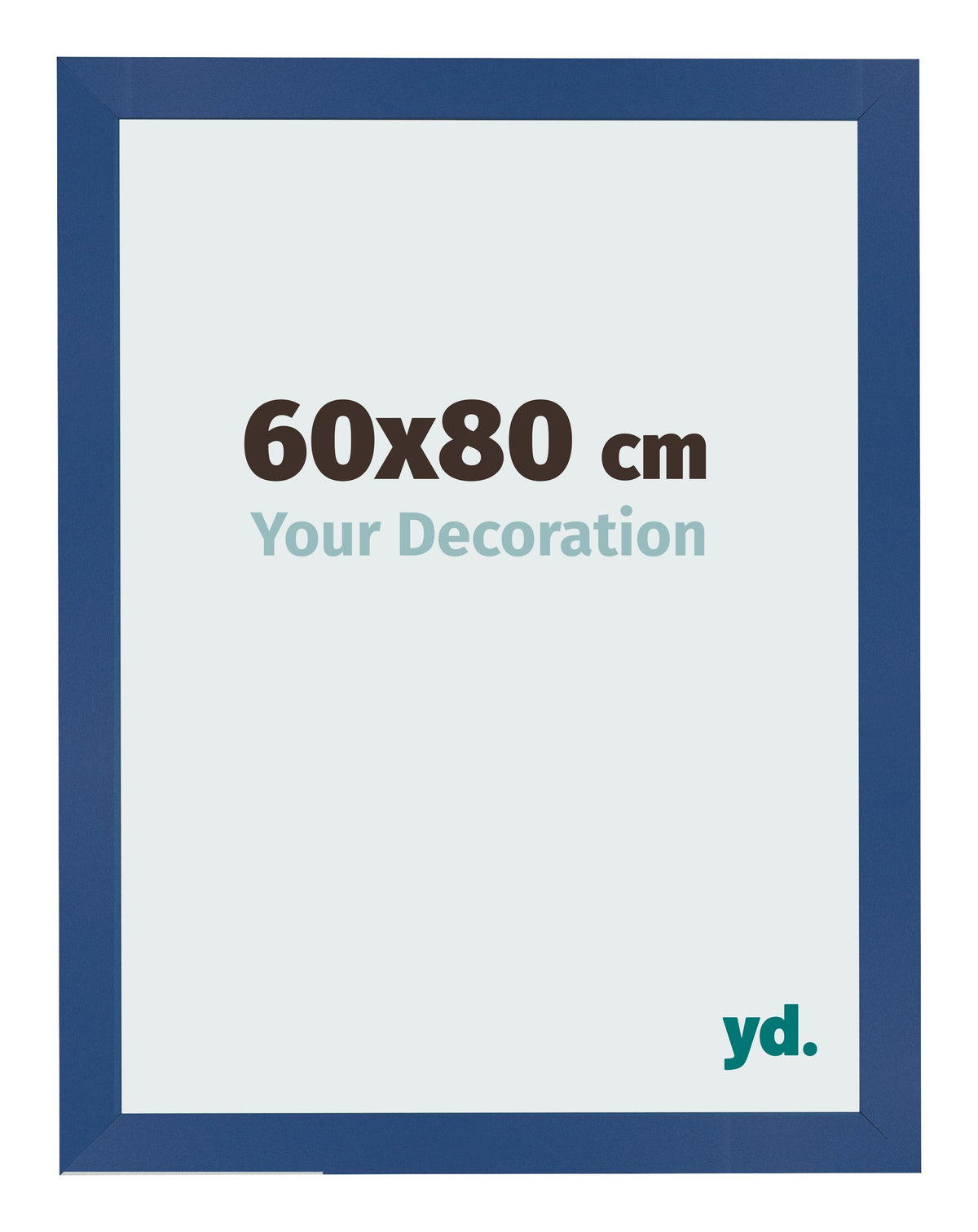 Photo Frame 60x80 cm Dark Blue MDF Bologna Front Size | Yourdecoration.com