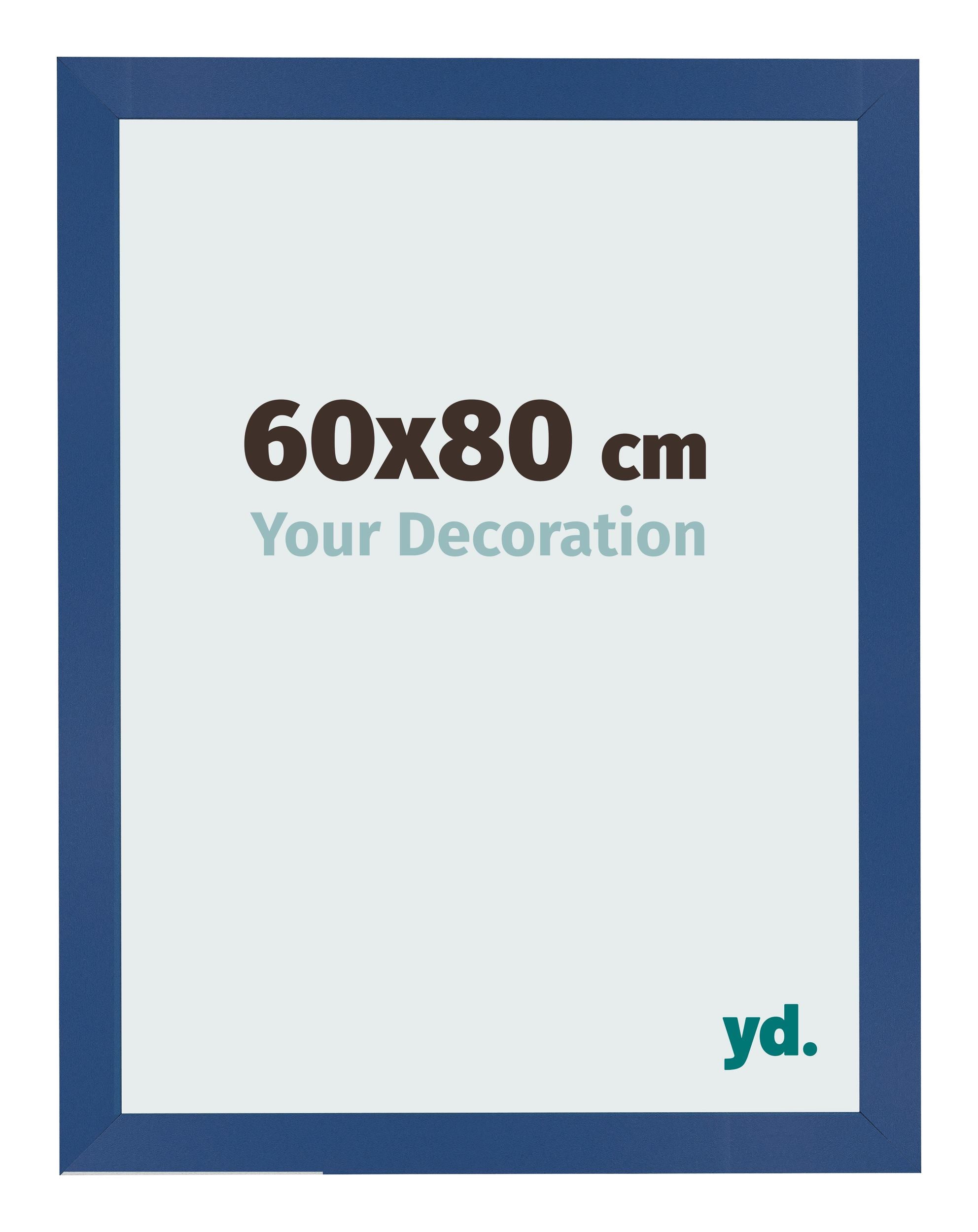 Photo Frame 60x80 cm Dark Blue MDF Bologna Front Size | Yourdecoration.com
