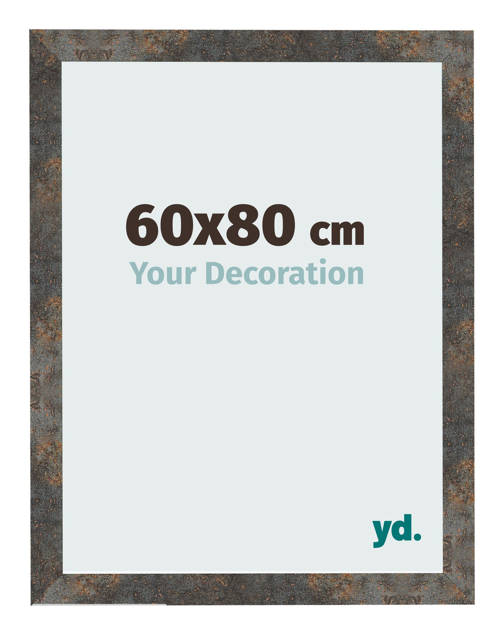 Photo Frame 60x80 cm Oxidized Metal MDF Bologna Front Size | Yourdecoration.com