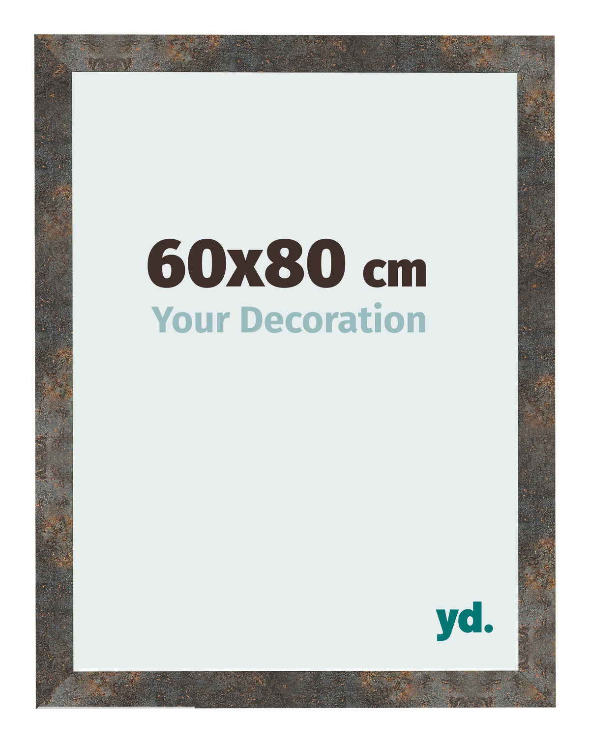 Photo Frame 60x80 cm Oxidized Metal MDF Bologna Front Size | Yourdecoration.com