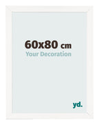 Photo Frame 60x80 cm White High Gloss MDF Bologna Front Size | Yourdecoration.com