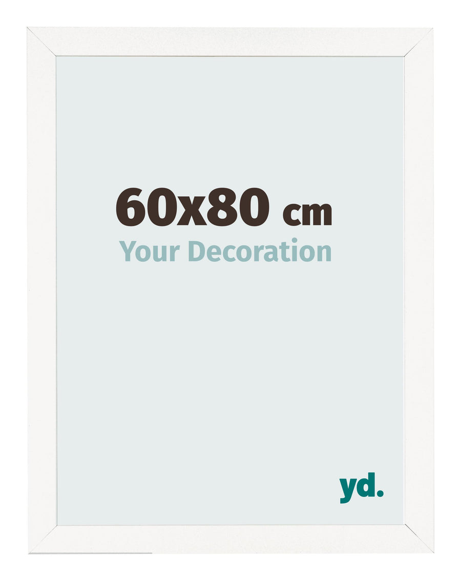 Photo Frame 60x80 cm White High Gloss MDF Bologna Front Size | Yourdecoration.com