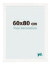 Photo Frame 60x80 cm White High Gloss MDF Bologna Front Size | Yourdecoration.com
