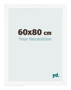 Photo Frame 60x80 cm White Matte MDF Bologna Front Size | Yourdecoration.com