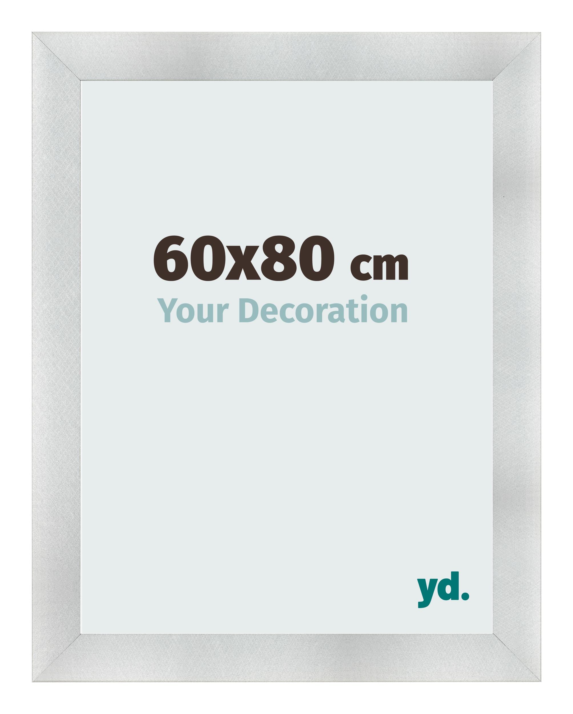 Photo Frame 60x80cm Aluminum Brushed MDF Pisa Front Size | Yourdecoration.com