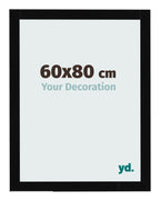 Photo Frame 60x80cm Black High Gloss MDF Bologna Front Size | Yourdecoration.com