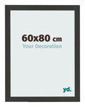 Photo Frame 60x80cm Black Woodgrain MDF Bologna Front Size | Yourdecoration.com