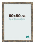 Photo Frame 60x80cm Blue Gold Melange MDF Bologna Front Size | Yourdecoration.com