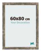 Photo Frame 60x80cm Blue Gold Melange MDF Bologna Front Size | Yourdecoration.com