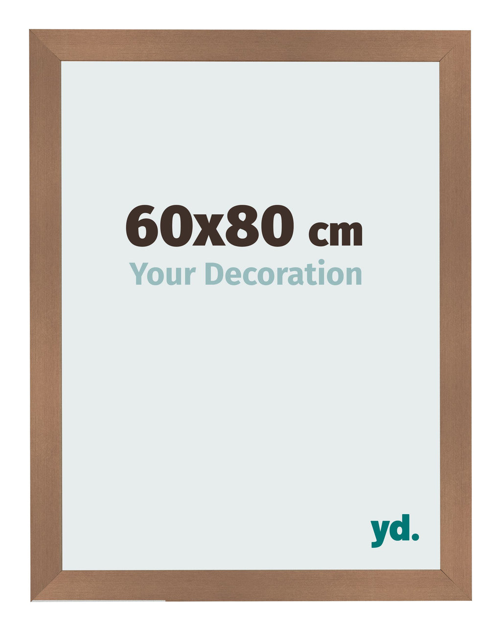Photo Frame 60x80cm Copper Design MDF Bologna Front Size | Yourdecoration.com